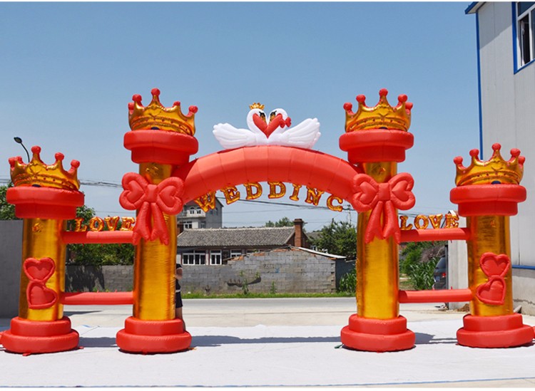 蚌埠红色婚庆气模拱门